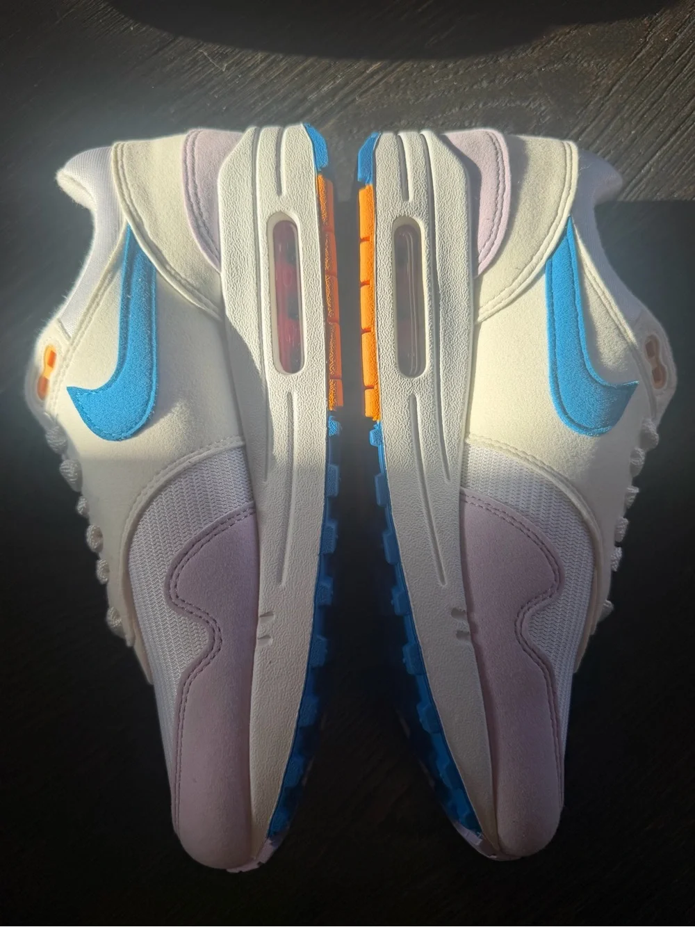 Women's Nike Air Max 1 '87 Easter Multicolor Alchemy Pink Blue size 8.5